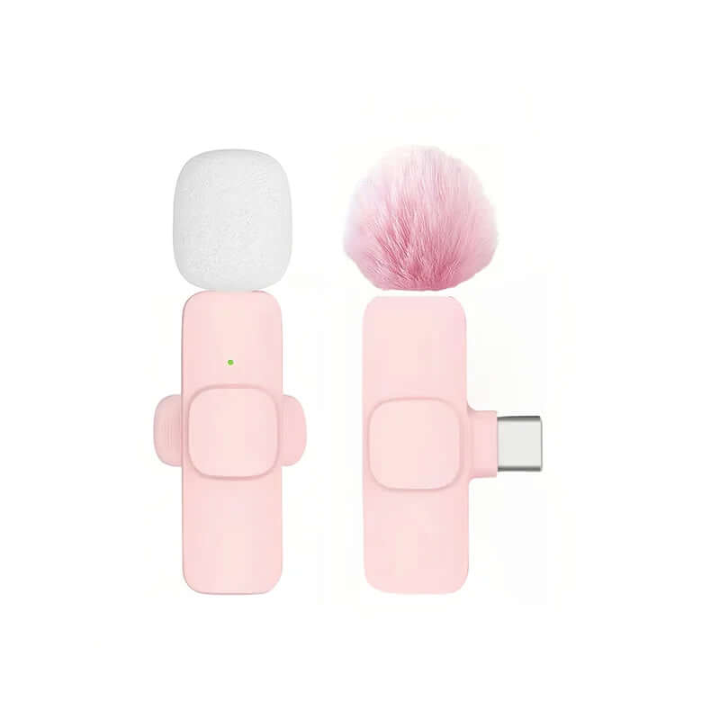 Micro Lavalier Sans Fil Basix — Anti-bruit iPhone USB-C Android TechVisio