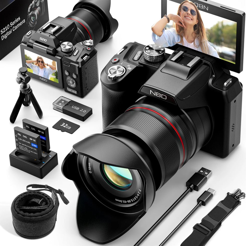 NBD S210 Full Kit Camera – 64MP | 5K | 16x Zoom | Wi-Fi