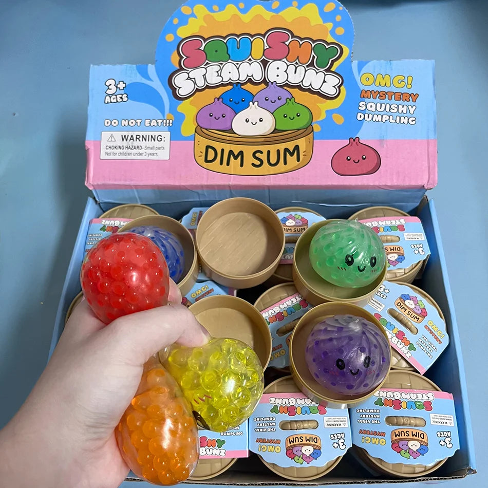 2026Hot Flash Dumpling Pressure Ball Slow Rebound Soft Pinch Decompression Toy Office Desk Decor Birthday Gift Children&Adult TechVisio