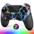 Manette PS4 Sans Fil AceGamer RGB – LED Crack | 1000mAh | PC Steam TechVisio