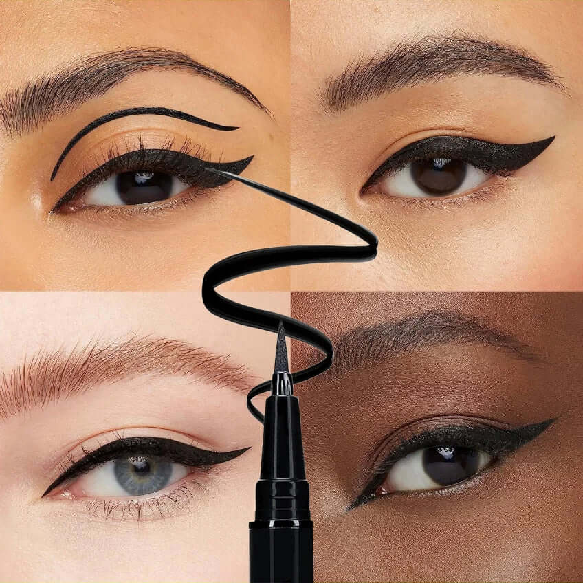 Crayon Eyeliner Noir Waterproof Longue Tenue – Mat, Anti-Bavure | 1 ou 2 pcs TechVisio