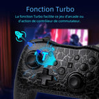 Manette Sans Fil GAMINJA NS015 – RGB Crack | Gyroscope | Switch PC PS3 TechVisio