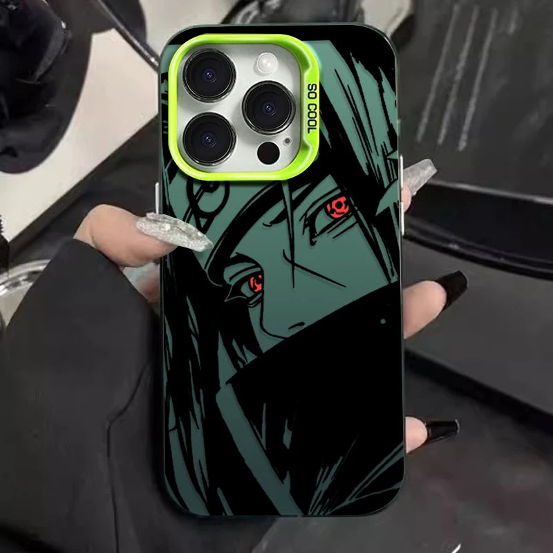 iPhone Naruto Hülle – Uchiha Itachi, PC+TPU Stoßfest, iPhone X bis 17 Pro Max