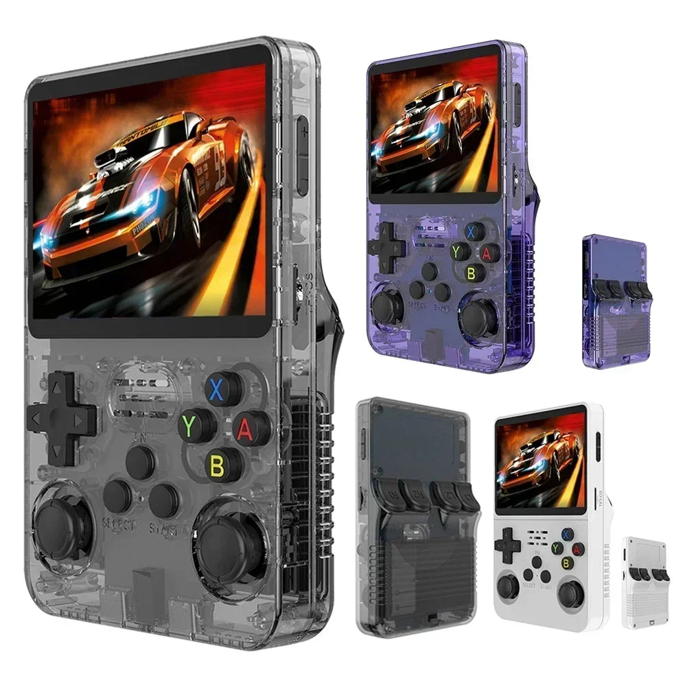 Console Rétro R36S – Écran IPS 3.5", 15000+ Jeux, Linux | 64G à 256G TechVisio