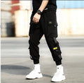 Thin Streetwear Casual Pants Men Ribbons Harem Jogging Pants Male Slim Fit Spring Cargo Pants Multi-Pockets Women Trouser Jx1 TechVisio