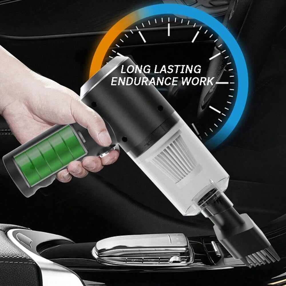 3 In 1 Integrated Suction And Blowing Vacuum Combination Vacuum Cleaner USB Charging Small Car Household Vacuum Cleaner TechVisio
