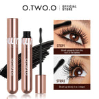 O.TWO.O Mascara Waterproof 4D Silk Fiber Curling Volume Lashes Thick Lengthening  Nourish Eyelash Extension High Quality Makeup TechVisio