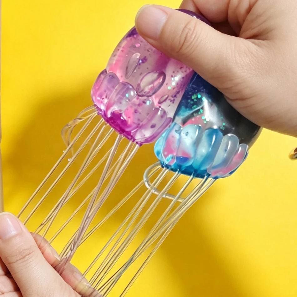 Squishy Méduse & Pieuvre Kawaii Jelly Water Anti-Stress – Boîte Cadeau TechVisio