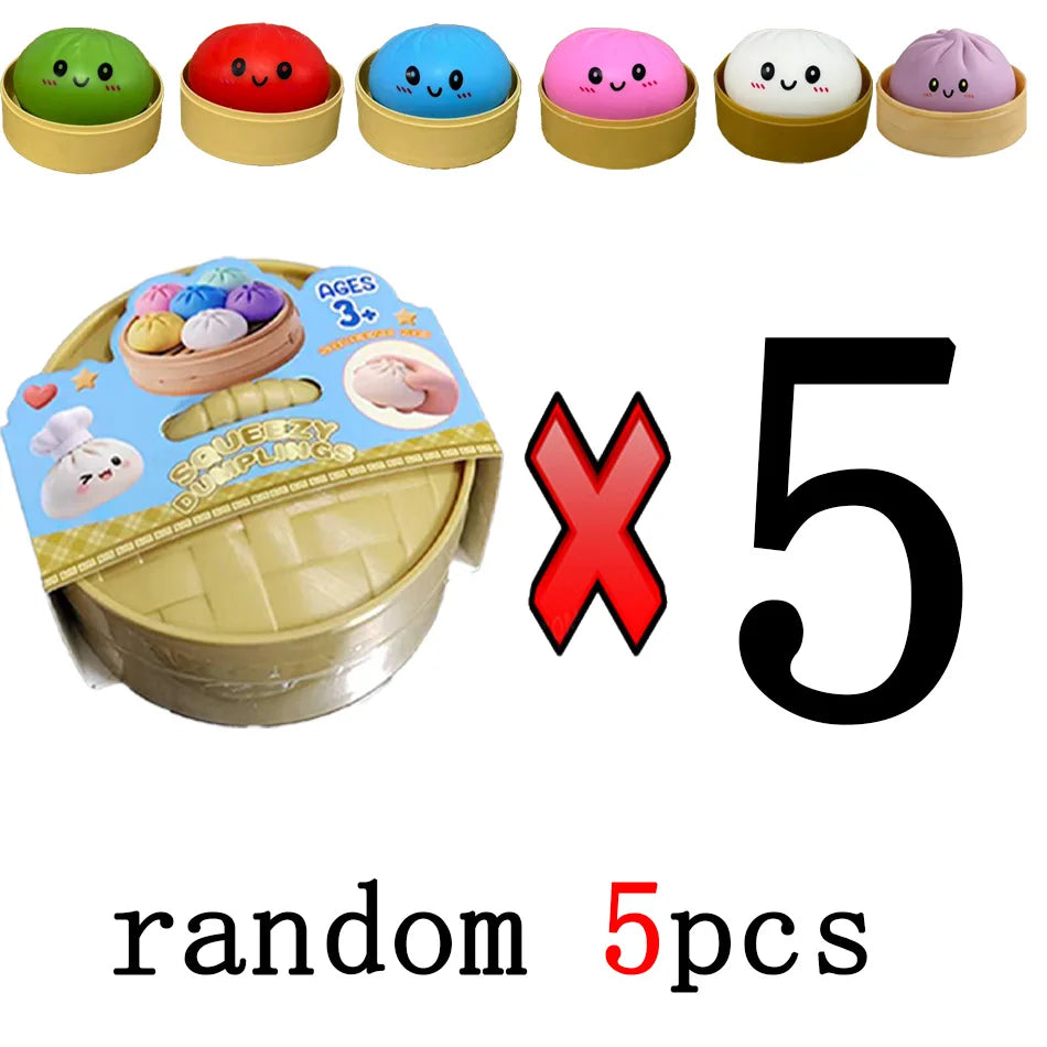 Squishy Anti-Stress Bao Ravioli – Fidget Toy TPR, Slow Rising