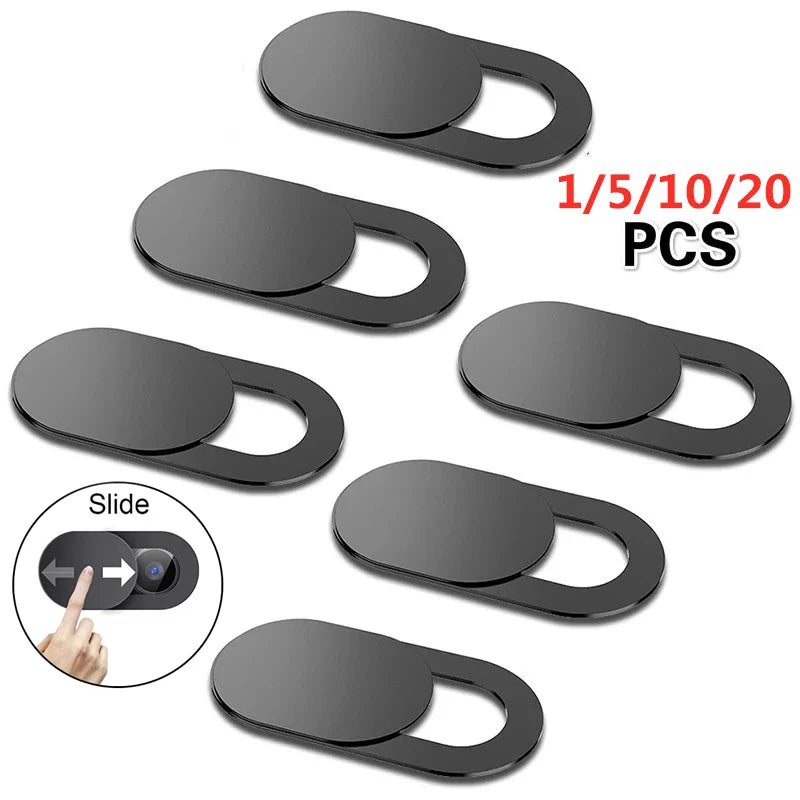 Webcam Cover Shutter Magnet Slider Plastic Camera Cover for iPad Tablet Web Laptop Pc Camera Mobile Phone Lenses Privacy Sticker TechVisio