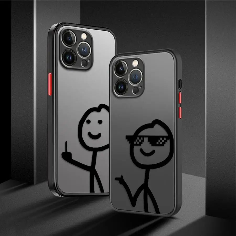 Coque iPhone Cartoon Matchman – Mat Anti-Choc PC+TPU