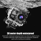 Underwater Waterproof Sports Camera Multifunctional Outdoor Riding Sports DV Skiing Diving Action Camera Video Camera For Helmet TechVisio