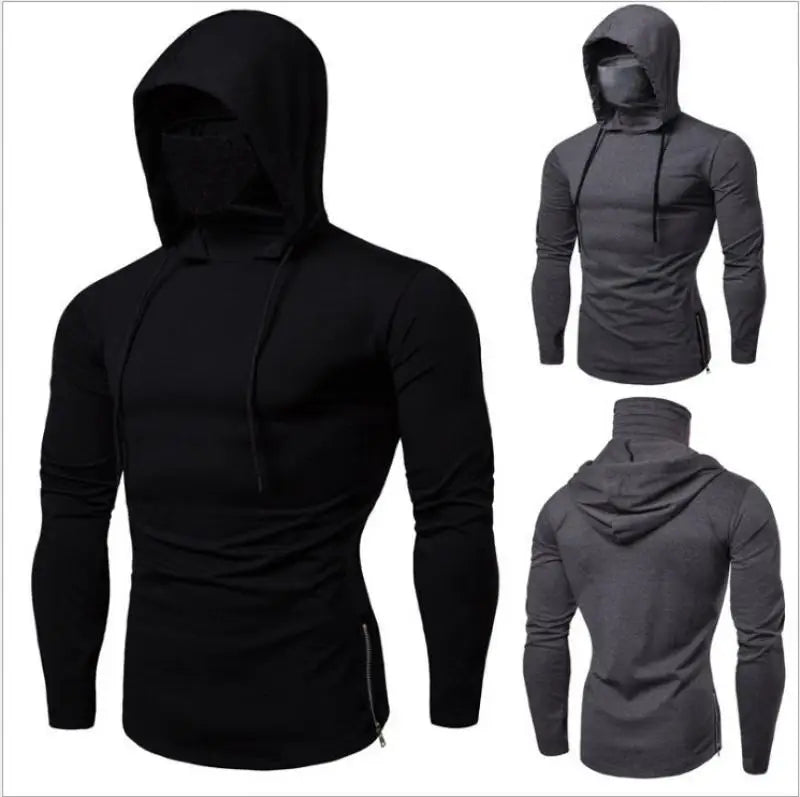 2026 Men Solid Color Hoodies Autumn Leisure Fitness Sweatshirt Men's Thin Sweater Hooded Long-Sleeved Hoodie M-5XL TechVisio