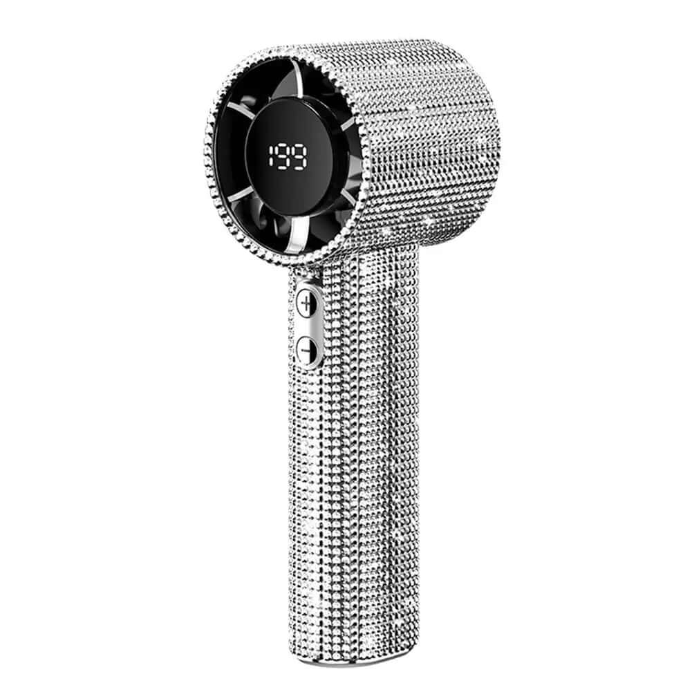 Ventilateur Portable 199 Vitesses Diamants Type-C – IPX4, Écran Digital TechVisio