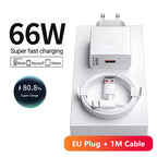 6A 66W Super Fast EU Wall Charger For Huawei Mate 40 50 60 P50 Nova 8 9 10 Honor 90 100 X7 X8 X9 Magic Type C Charging USB Cable TechVisio