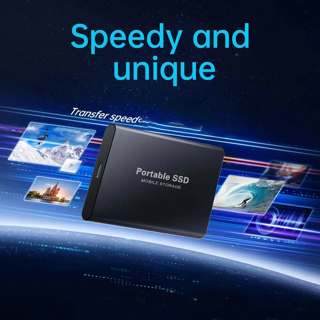 SSD Externe Portable Anti-Choc – 1To à 16To, USB 3.2 Type-C, Windows & Mac