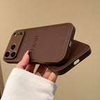 Personalized Luxury Customized Name 3D DIY Hot Engrave Faux Leather Phone Case For iPhone 17 16 15 14 13 Pro Max Plus Air TechVisio