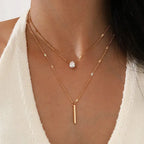 Collier Pendentif Zircon Cœur – Multicouche Choker Tendance Femme DAIPAN