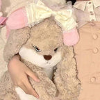 Peluche Lapin Kawaii Colère – Jouet Doux Géant 30 & 38 cm TechVisio