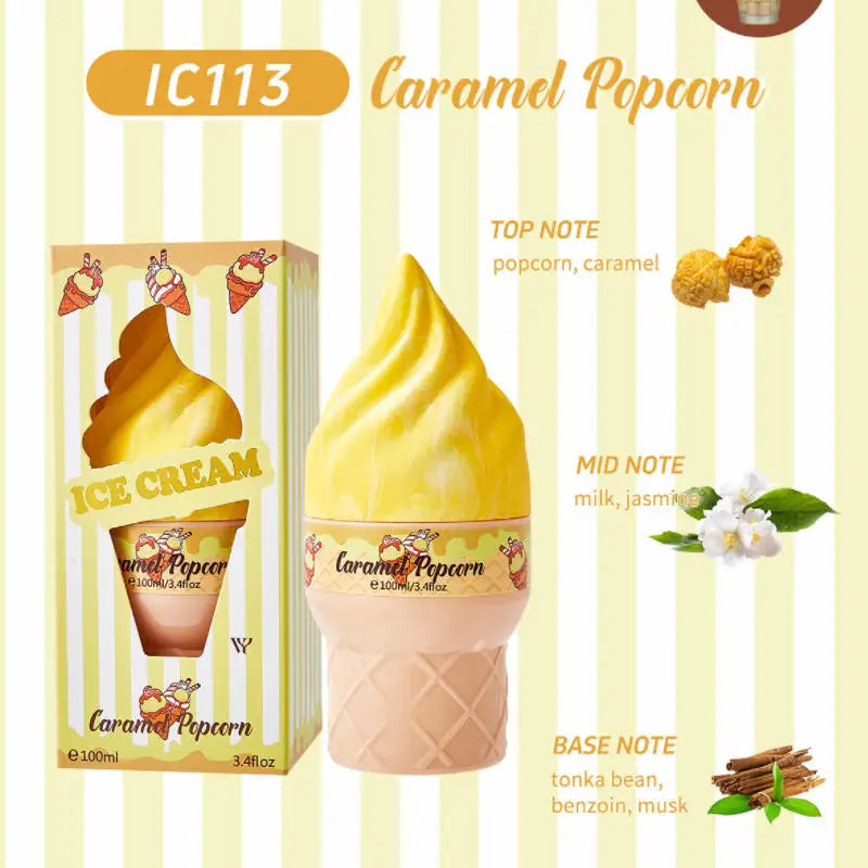 Gourmet Dessert Perfume Spray,Chocolate Cookie/Cotton Candy/Caramel Popcorn Fragrance Mist,Sweet Women Strawberry Vanilla Scent TechVisio