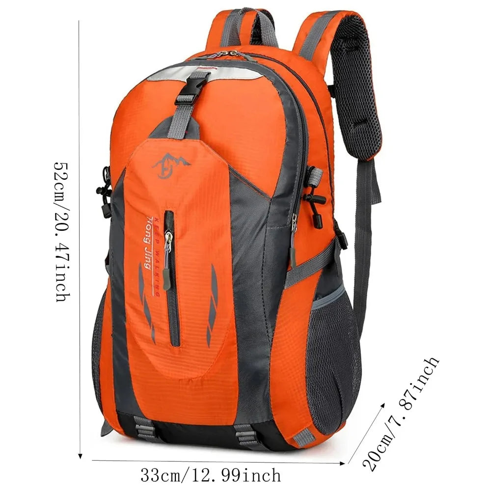 40L Lightweight Hiking Backpack Breathable Water Resistant Daypack For Men Women Sturdy Multi-Sport Rucksack For Camping Cycling Ski Climbing Trekking Great For Outdoor Activities And Daily Travel TechVisio