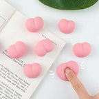 10Pcs Fun Noctilucent Butt Mochi Squeeze Stereo Relieve Stress Peach Bum Sticker Mobile Phone Decoration Accessories Toy TechVisio