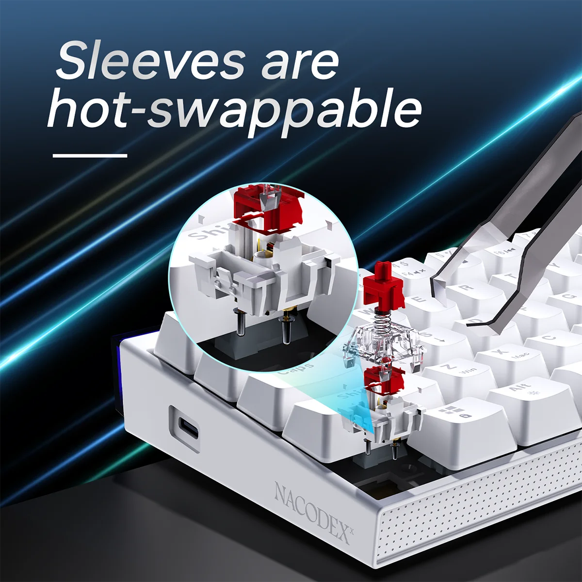 AJAZZ NK68 – 68-Key Hot-Swap RGB Mechanical Keyboard