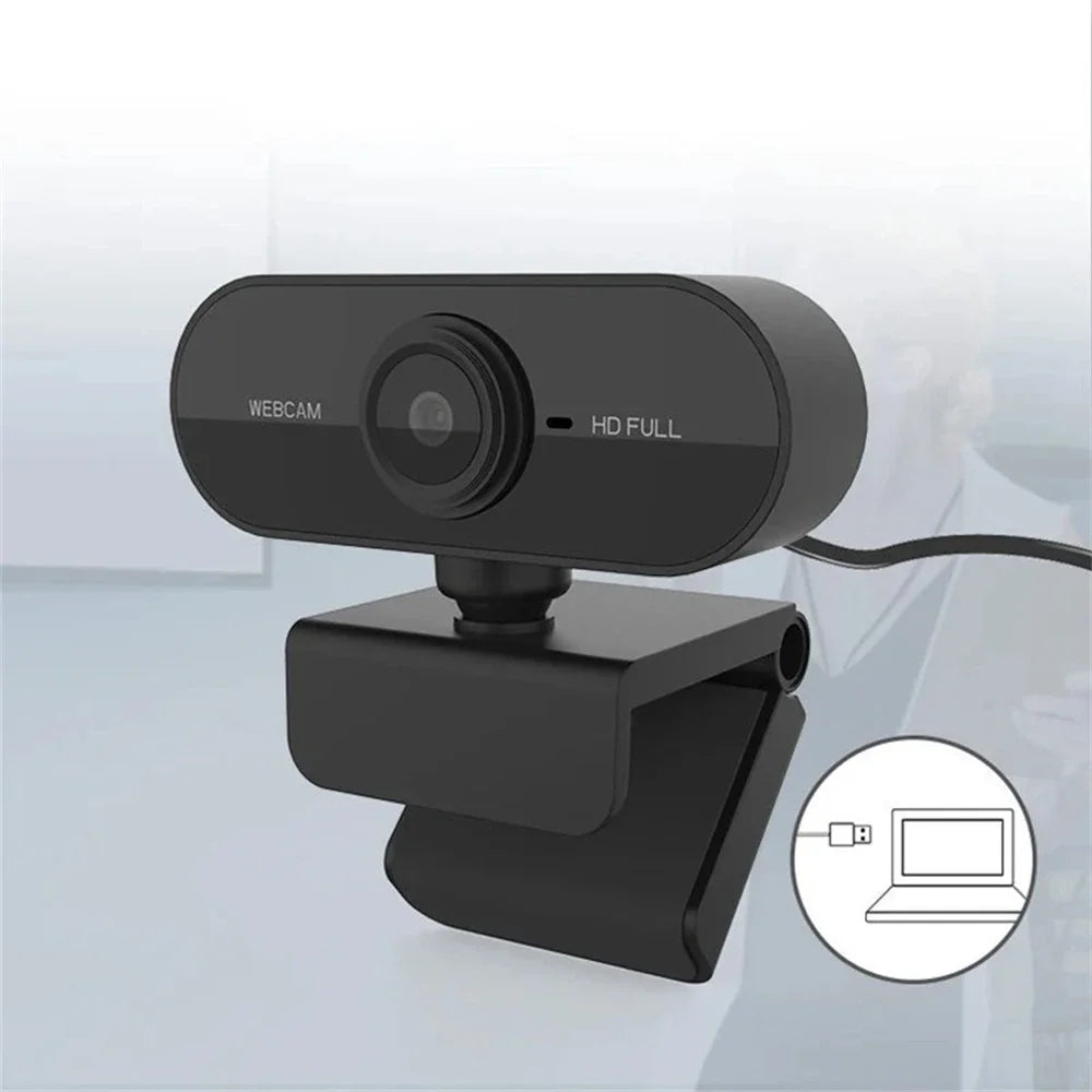 Webcam USB HD Autofocus – 480P à 2K, Micro Intégré, PC/Laptop/Mac