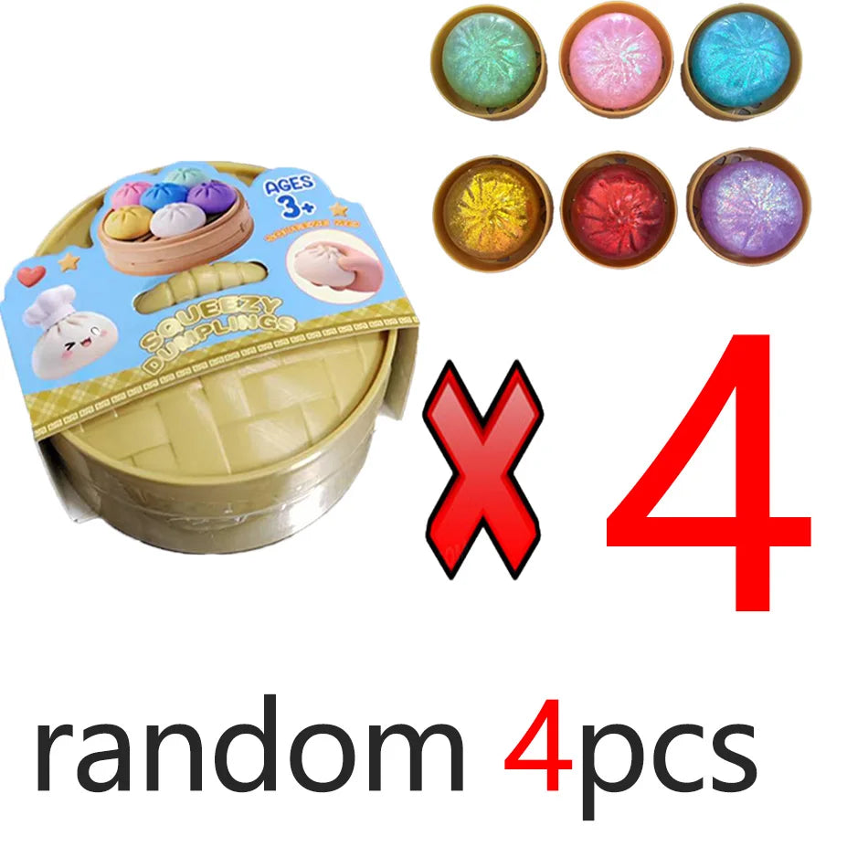 Squishy Anti-Stress Bao Ravioli – Fidget Toy TPR, Slow Rising