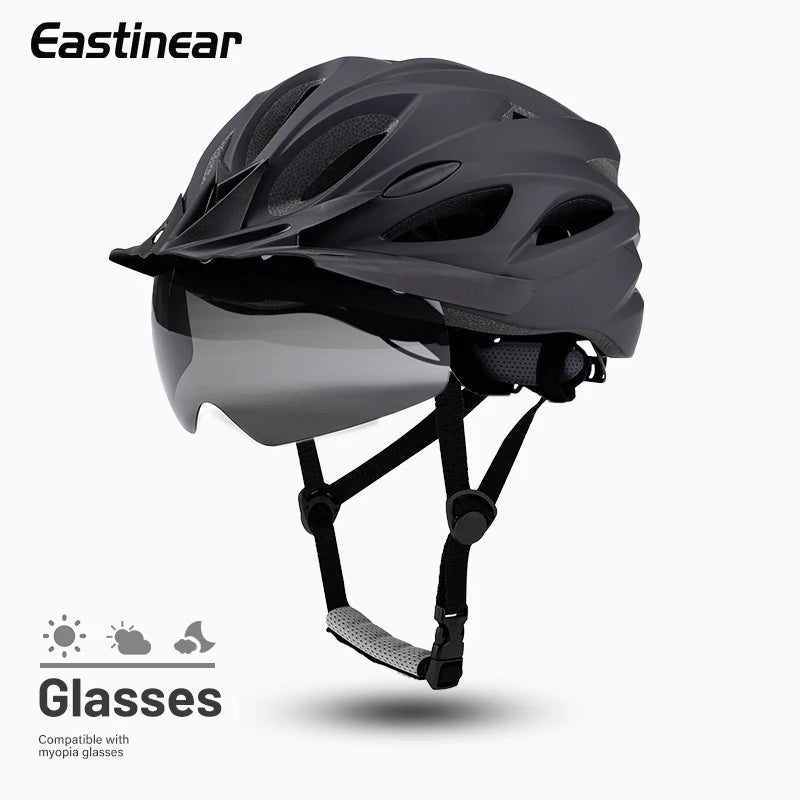 Eastinear 2025 New 4-in-1 Bicycle Helmet Super Light 18 Holes Breathable Men and Women's Outdoor Sports Cycling Equipment TechVisio