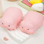 Squishy Cochon Rose Kawaii Mochi Anti-Stress TechVisio
