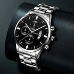 Montre Quartz Homme – Acier Inoxydable Style Fashion Luxe DEYROS