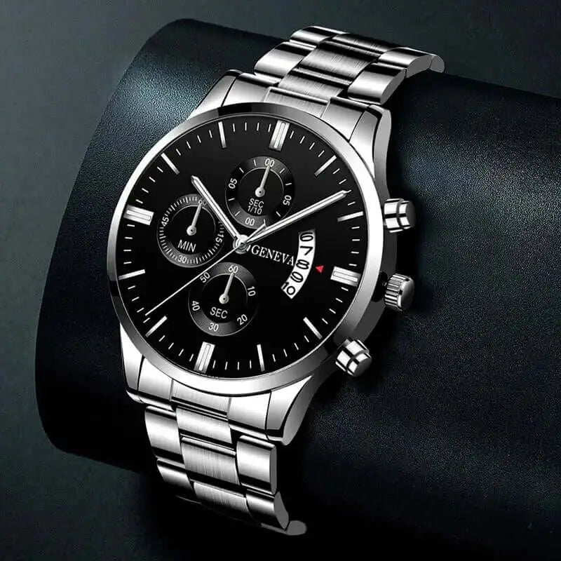 Montre Quartz Homme – Acier Inoxydable Style Fashion Luxe DEYROS