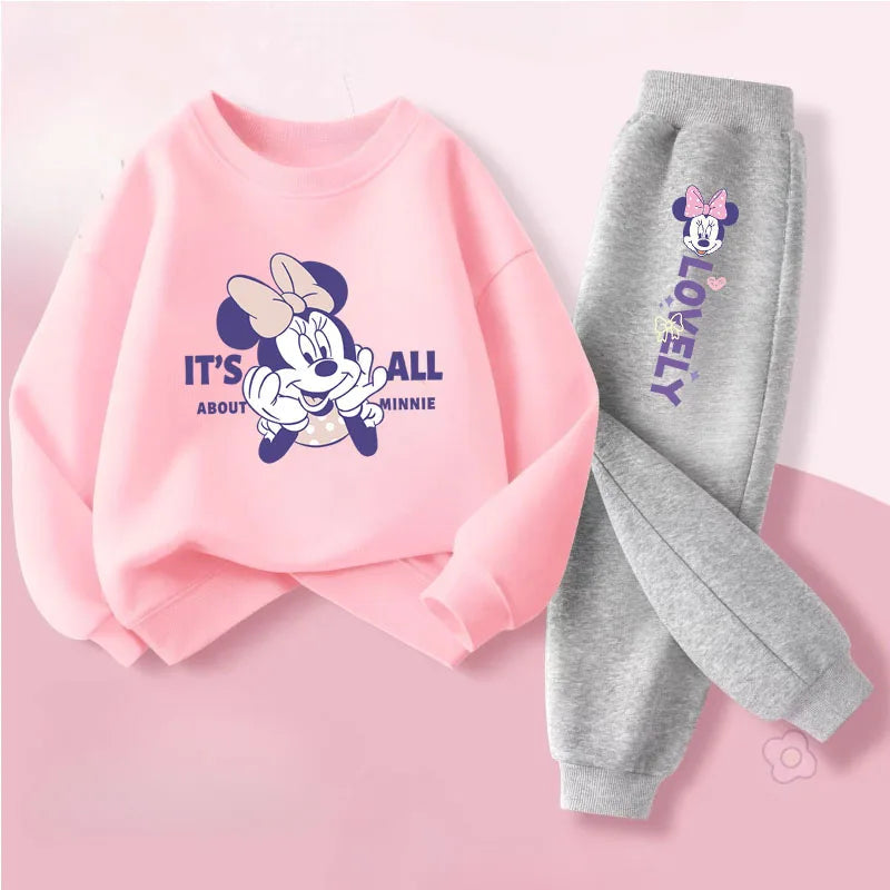 Spring Autumn New Style Children's Clothing Sets Baby Girls O Neck Sweatshirt Pants Two Piece Set Kids Breathable Thin Tracksuit TechVisio