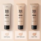 LAIKOU BB Cream 18 Hour Longlasting Liquid Foundation Waterproof Anti-acne Marks Flawless Natural Face Base Makeup Moisturize TechVisio