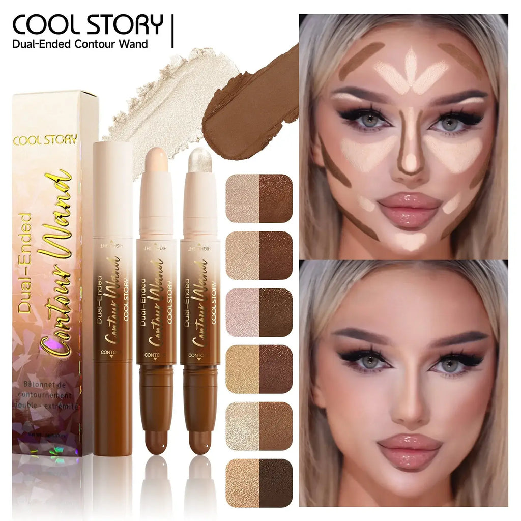 Stick Highlighter & Contouring 2-en-1 – 6 Teintes