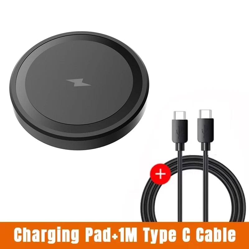 Mini Magnetic Wireless Charger Phone Pad For Magsafe iPhone 17 16 15 14 13 12 Pro Max Airpods 4 Pro Magnet Fast Charging Station TechVisio