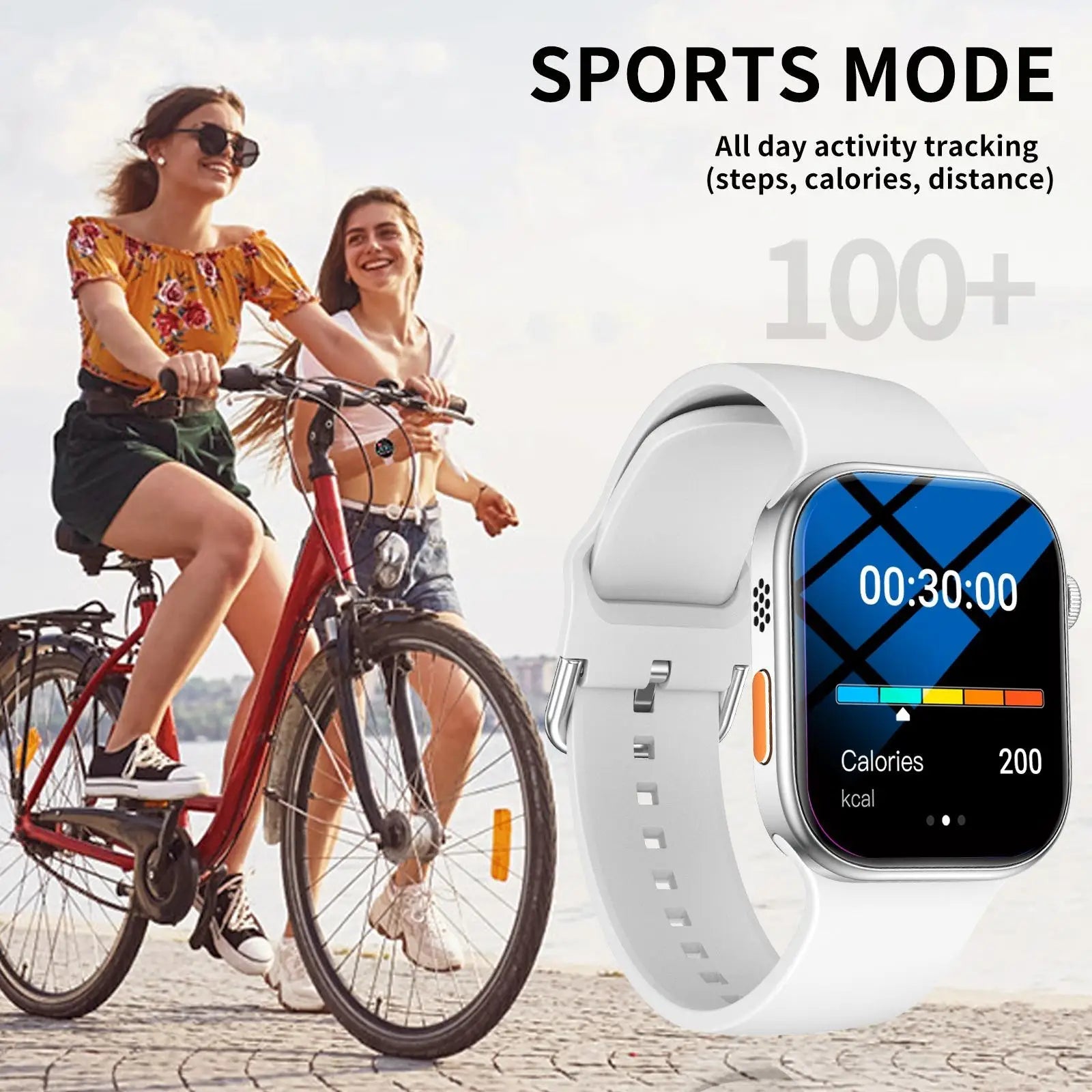 Smartwatch Appel Sans Fil Multi-Sport Notifications – Homme Femme iPhone Android TechVisio