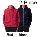Men's Full Zip Hoodie Jacket Hooded Plain Pocket Sports Outdoor Daily Sports Hot Stamping Designer Basic Casual Sweatshirts TechVisio
