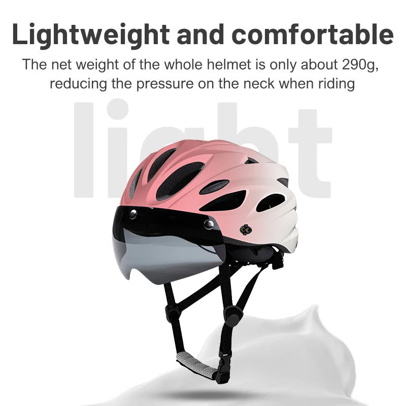 Eastinear 2025 New 4-in-1 Bicycle Helmet Super Light 18 Holes Breathable Men and Women's Outdoor Sports Cycling Equipment TechVisio
