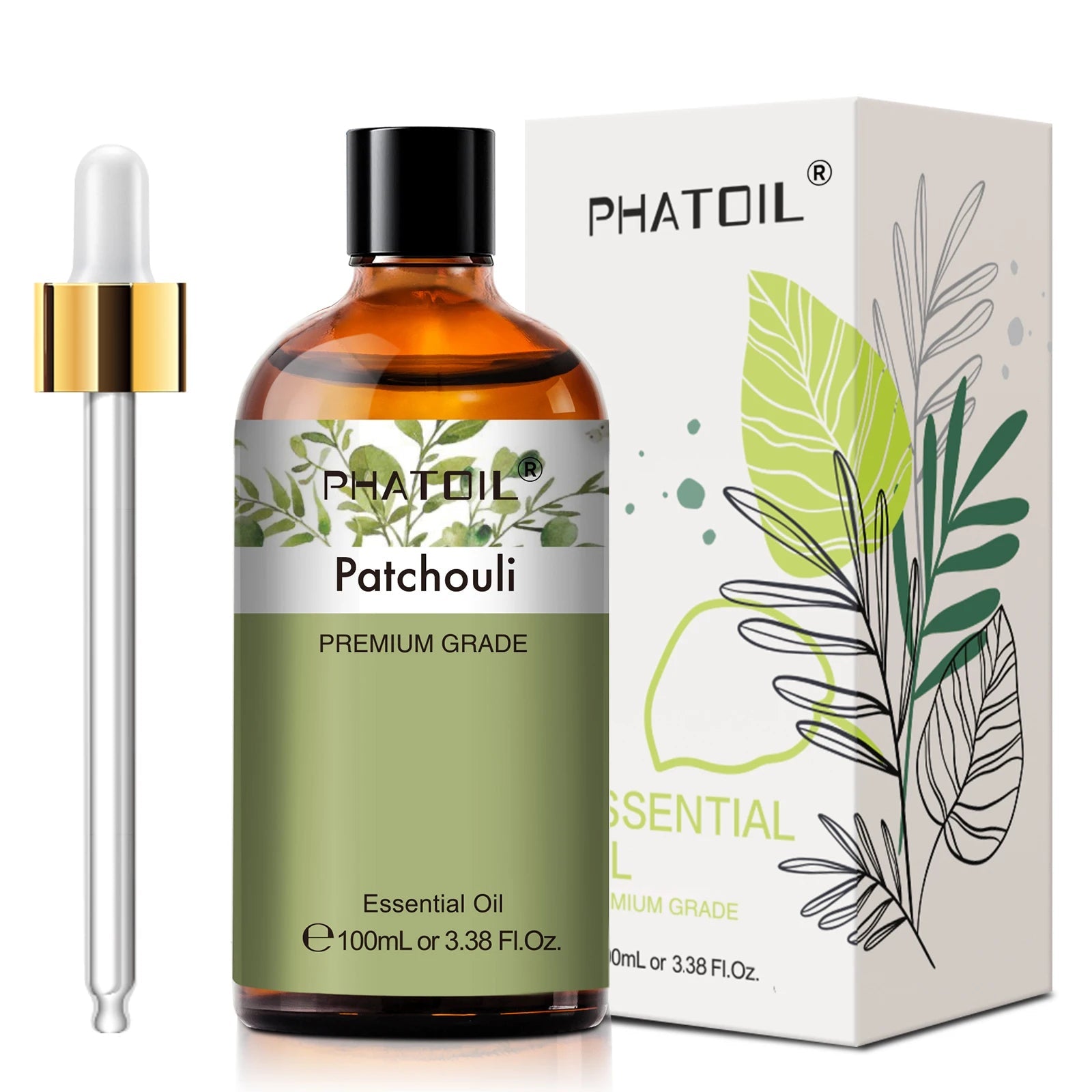 PHATOIL 100ml Pure Natural Essential Oils For Diffuser Candle Making Lavender Jasmine Vanilla Eucalyptus Aroma Essential Oil TechVisio