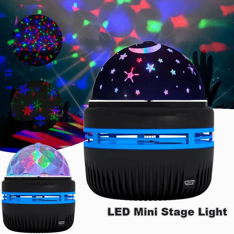 LED Starry Galaxy Projector Light RGB Smart Remote Control Star Aurora Lamp KTV USB for Home Room Camping Wedding Decorations TechVisio