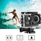 Underwater Waterproof Sports Camera Multifunctional Outdoor Riding Sports DV Skiing Diving Action Camera Video Camera For Helmet TechVisio