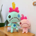 25cm Kawaii Disney Scrump Green Pink Plush Toy Soft Stuffed Cartoon Pillow Plushies Doll Boy Girl Room Decoration Birthday Gifts TechVisio