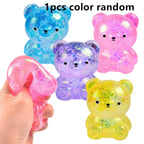 Ours Gummy Pailleté Anti-stress–Squishy Fidget Adulte & Ado Datgo