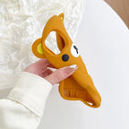 Cartoon Rilakkuma Bear Silicone Soft Cover Case For iPhone 17 16 15 14 13 12 11 Pro Max Plus Xs XR 6 7 8 Plus 5 5S 4 4S TechVisio