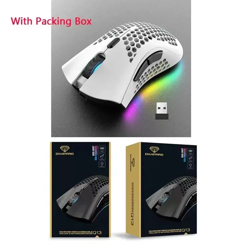BM600 – Souris Gaming Sans Fil Honeycomb RGB 2.4GHz TechVisio