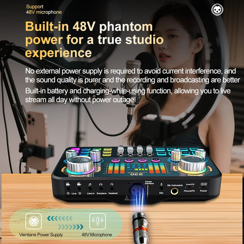FUHAM S30 Mischpult – DJ-Soundkarte | Effekte & Stimmwechsler