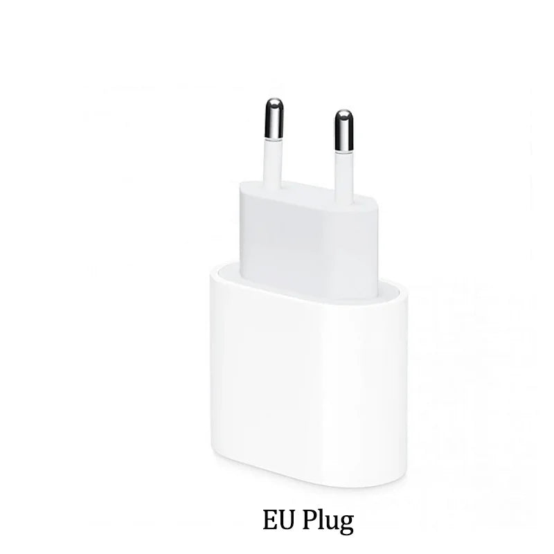 Chargeur iPhone 20W USB-C KEAI – Charge Rapide + Câble Inclus