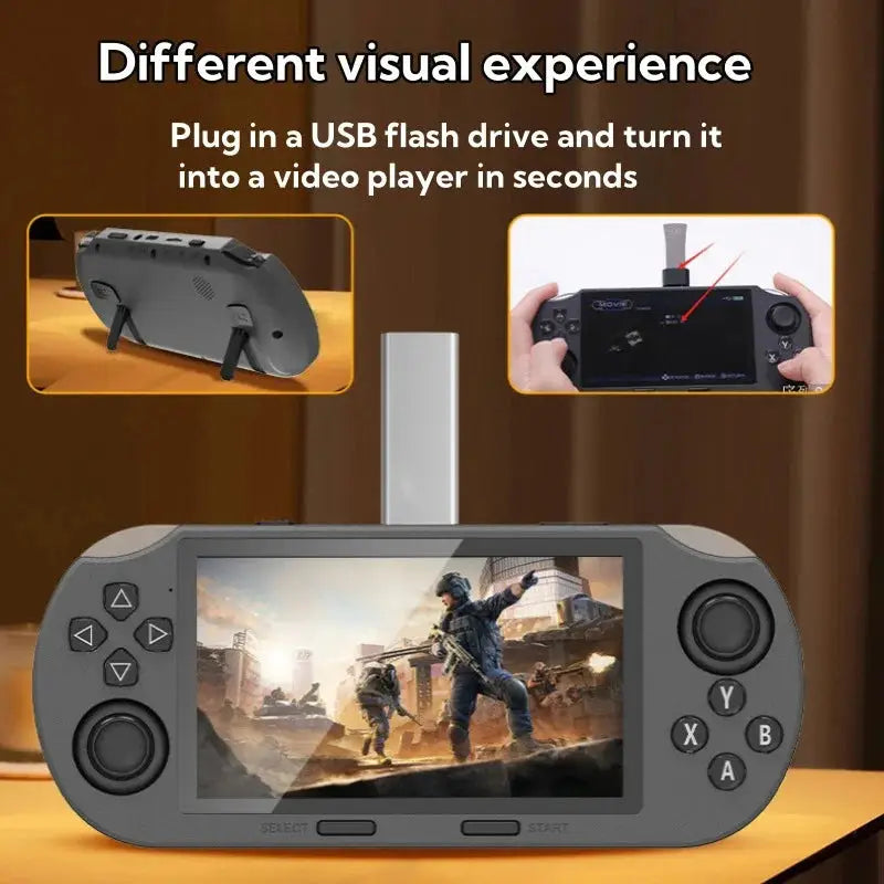 Console Rétro Portable 64Go – 20 000 Jeux | Écran IPS 4,5" | Batterie 3000mAh TechVisio